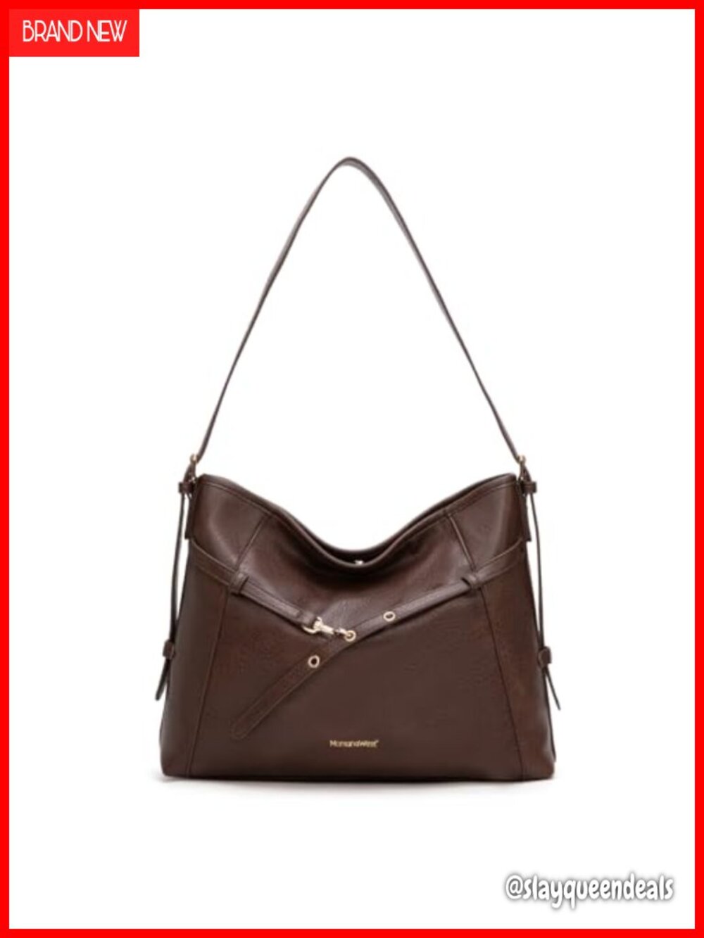 Vegan Leather Hobo Purse Adjustable Strap